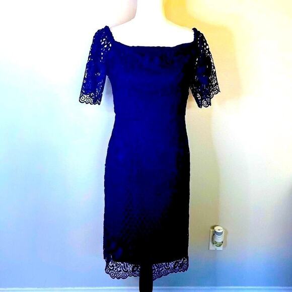 NWT Joseph Ribkoff LDS Woman’s Dress Size 4 Midnight Blue. - Picture 4 of 16
